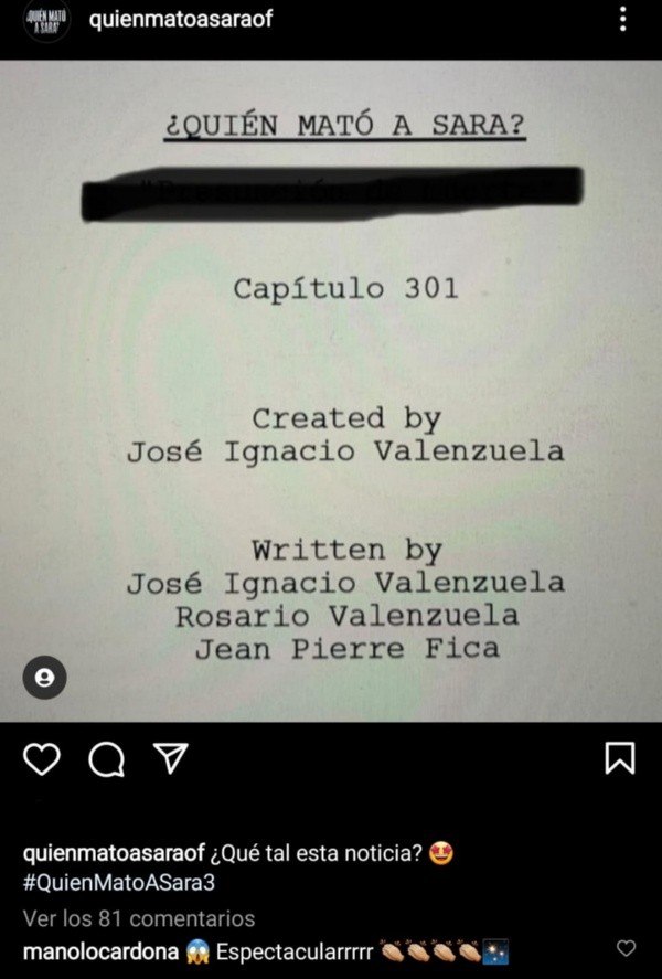 Manolo Cardona se emocionó con la noticia.