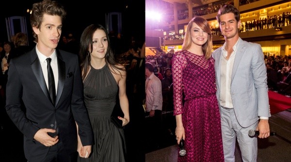Andrew Garfield y sus parejas. Foto: (Getty)