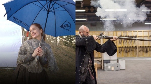 Los actores en el set. Foto: (Starz)