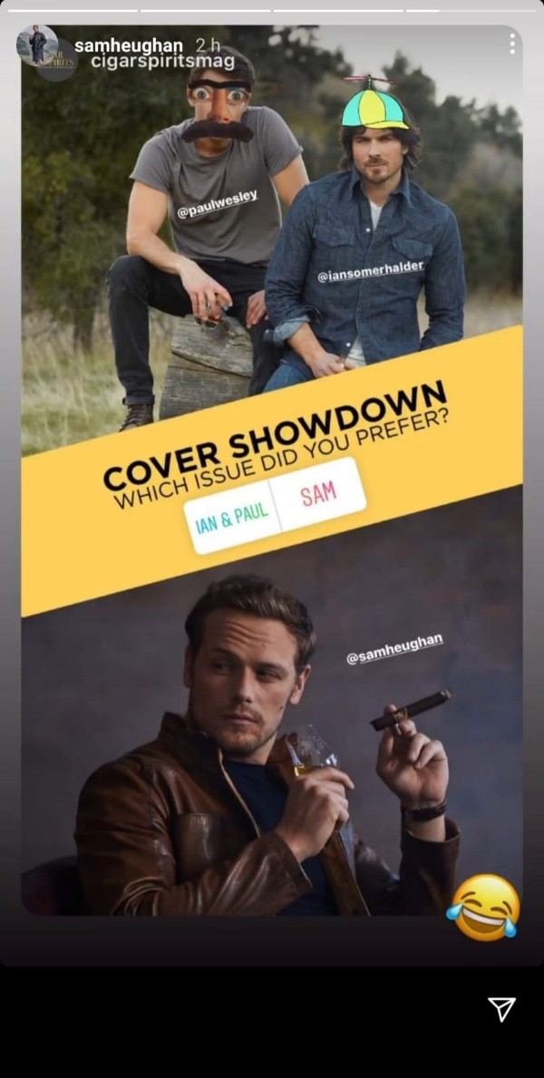 La burla de Sam Heughan.