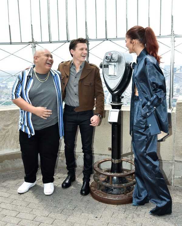 Tom Holland, Zendaya y Jacob Batalon. Foto: (Getty)