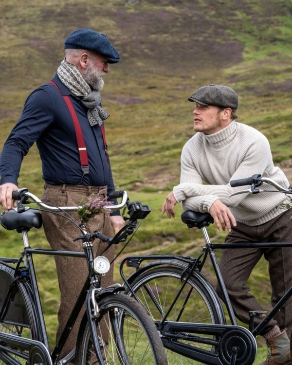 Sam Heughan y Graham McTavish en Men in Kilts. Foto: (Starz Play)