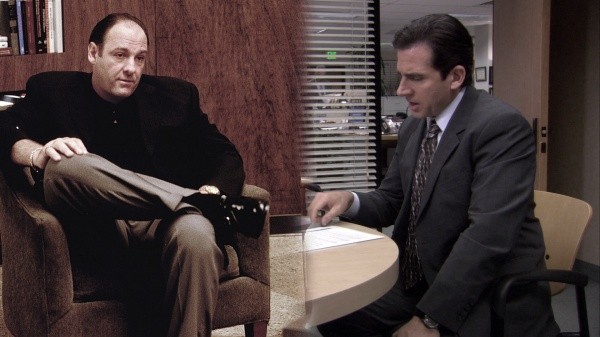 los soprano james gandolfini the office steve carell