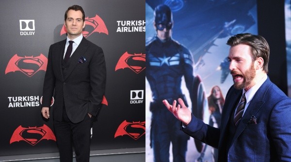 Henry Cavill y Chris Evans. Foto: (Getty)