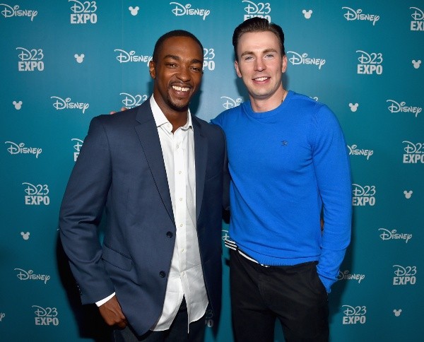 Chris Evans y Anthony Mackie. Foto: (Getty)