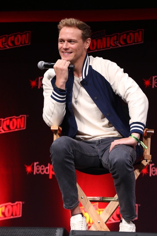 Sam Heughan en la Comic on de Nueva York. Foto: (Getty)