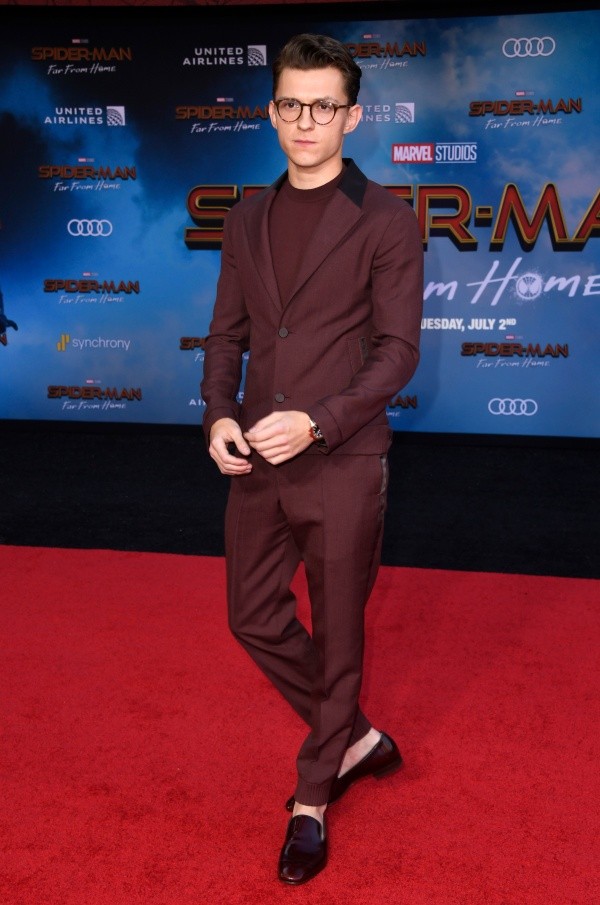 Tom Holland podría pasar por la alfombra roja con Andrew Garfield y Tobey Maguire. Foto: (Getty)