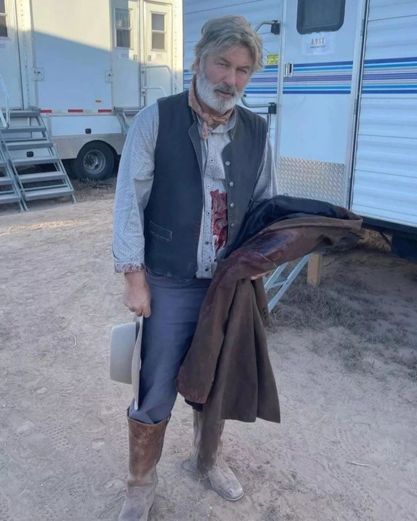 Alec Baldwin en el rodaje de la película.