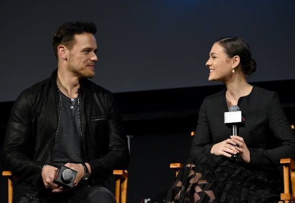 Sam Heughan y Sophie Skelton. Foto: (Getty)