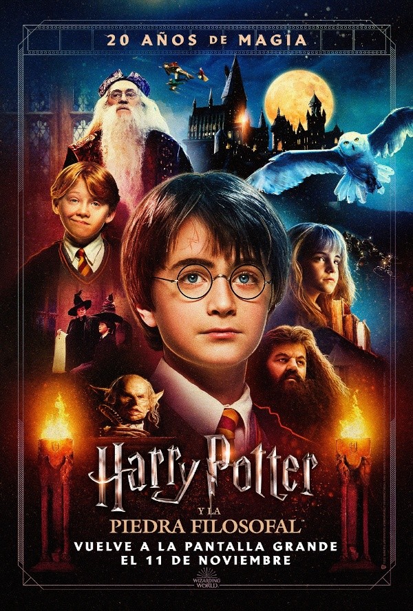 El lema con el que Warner se prepara para reestrenar Harry Potter. Foto: (Warner Bros)