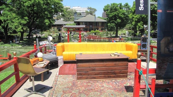 El living de Cowboy Bebop recreado por Netflix. Foto: (Noelia Ríos)