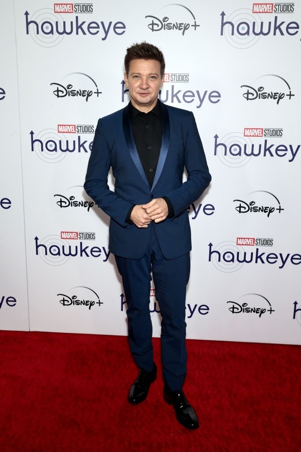 Jeremy Renner en la premiere de Hawkeye. Foto: (Getty)
