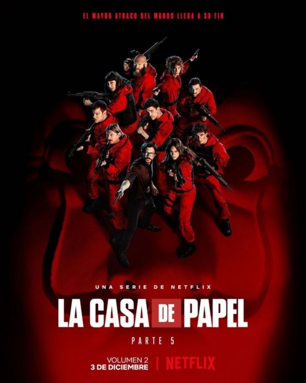 El último póster de La Casa de Papel. Foto: (Netflix)