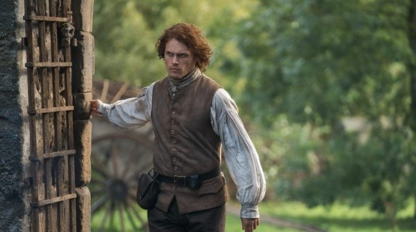 Sam Heughan como Jamie Fraser. Foto: (IMDB)