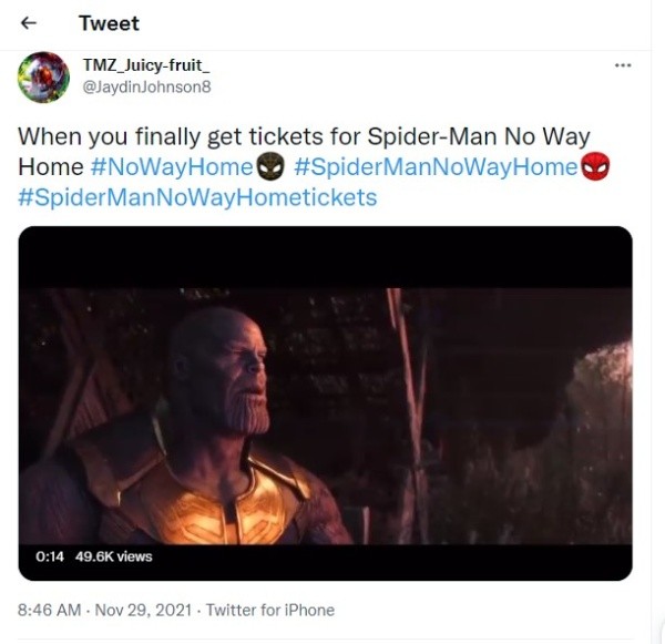 Cuando ya tienes tus tickets. Foto: @JaydinJohnson8