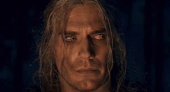 Los ojos de Henry Cavill en The Witcher. Foto: (IMDB)