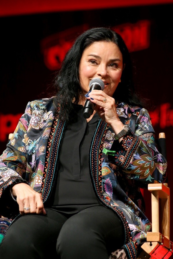 Diana Gabaldón en la comic on de New York. Foto: (Getty)
