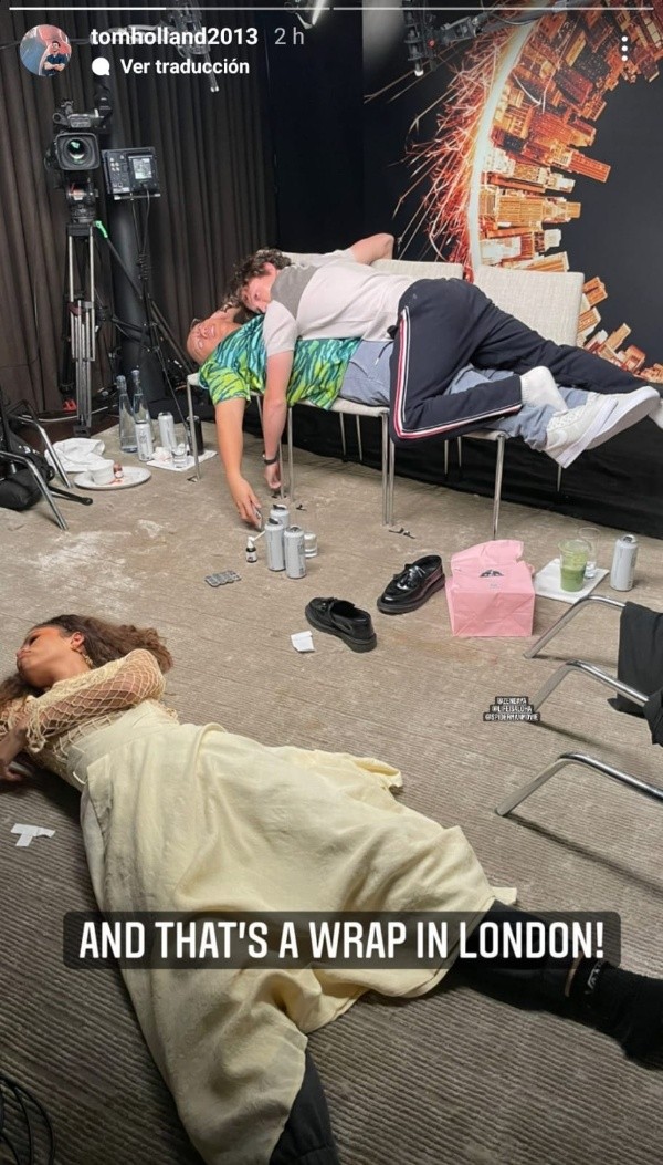 La foto publicada por Tom Holland.