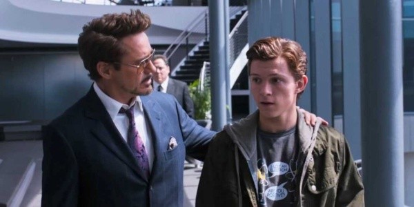 peter parker tony stark spiderman 