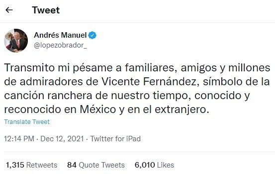 Foto: @lopezobrador_