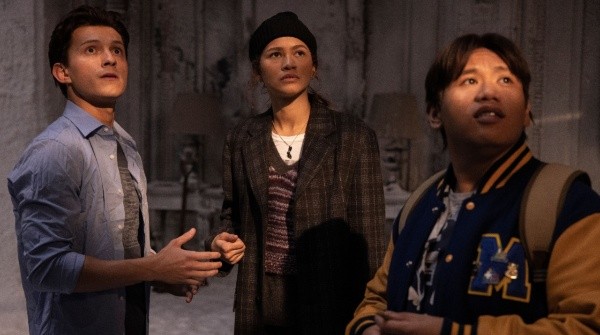 Tom Holland, Zendaya y Jacob Batalon. Foto: (Sony)