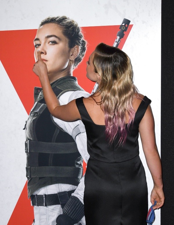 Florence Pugh en la premiere de Black Widow. Foto: (Getty)