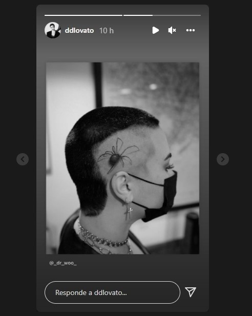 El tatuaje de la cantante. Foto: @ddlovato