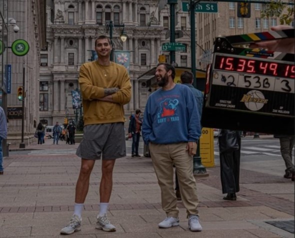 Filmación de Hustle. Foto: IMDb.