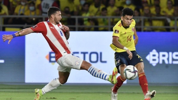 Luis Díaz, en el último Colombia vs Paraguay por Eliminatorias