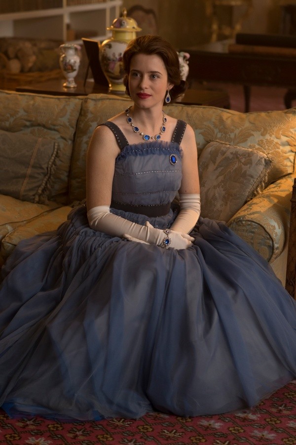 Claire Foy en su papel de Isabel II. Foto: (Netflix)