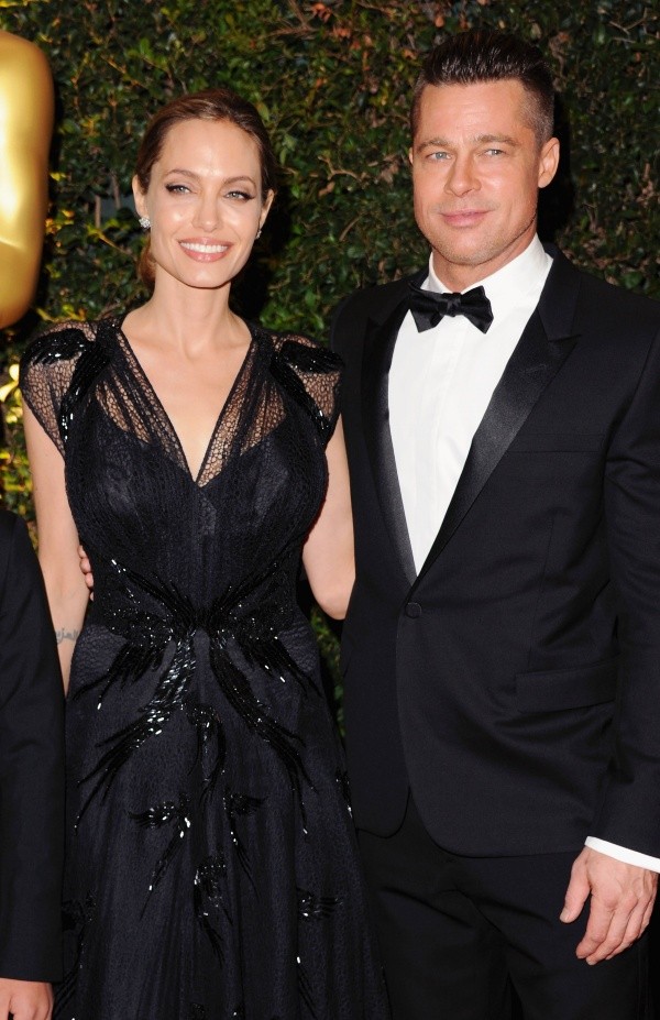 Brad Pitt y Angelina Jolie en 2013. Foto: (Getty)
