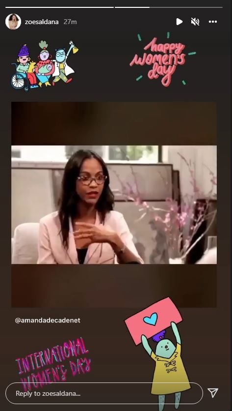 zoe saldana instagram