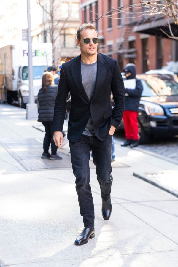 Sam Heughan en Nueva York. Foto: (Getty)