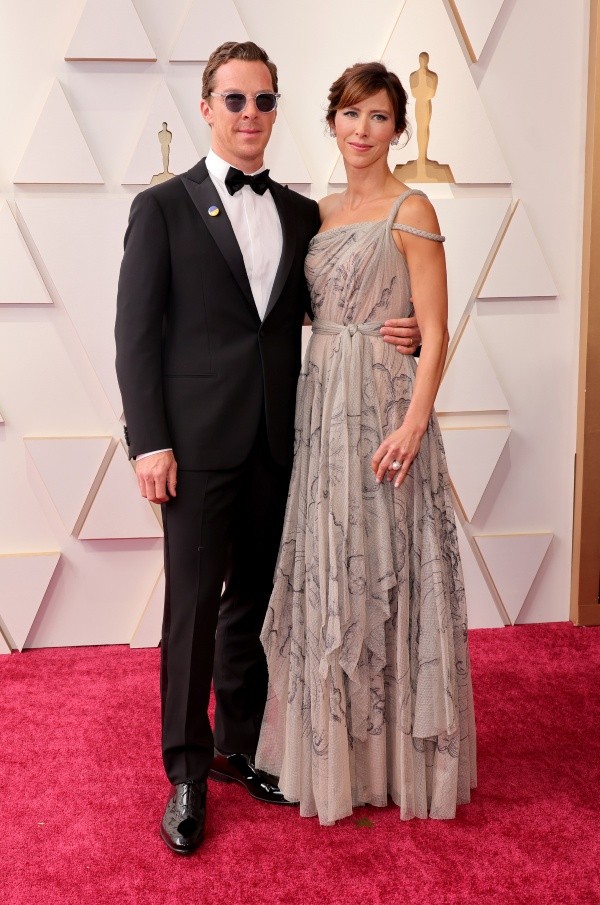 Benedict Cumberbatch y su esposa. Foto: (Getty)