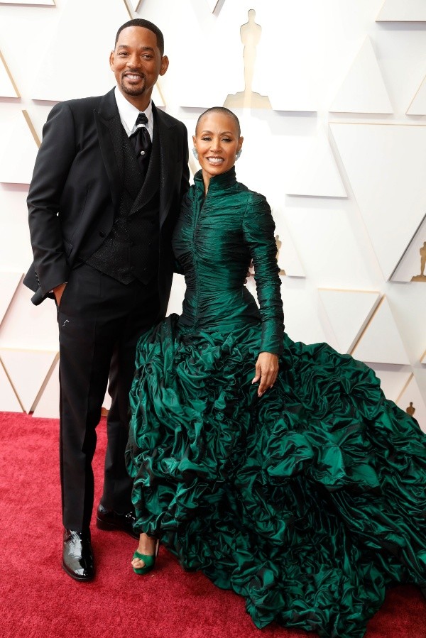 Will Smith y Jada Smith en la alfombra roja de los Oscar. Foto: (Getty)