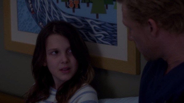 Millie Bobby Brown en Grey's Anatomy. Foto: (IMDB)