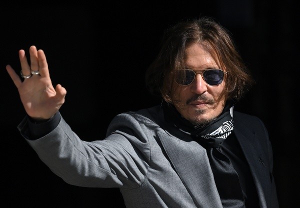 Johnny Depp uno de los días que asistió a la corte. Foto: (Getty)