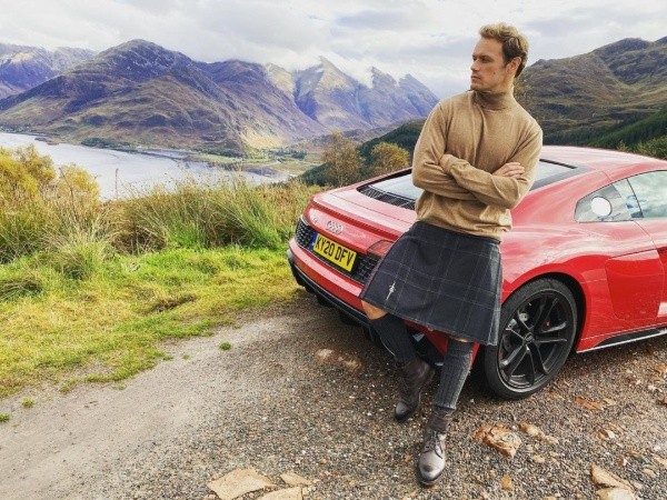Sam Heughan en Escocia. Foto: (@samheughan)
