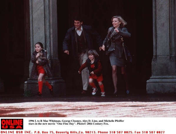 George Clooney en “One Fine Day”. Fuente: (Getty images).