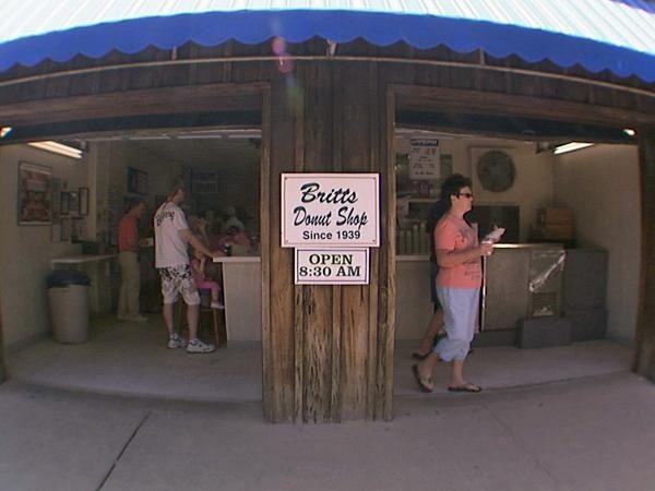 Britt’s Donuts es uno de los lugares famosos de Carolina Beach para comer donas. Fuente: (Getty images)