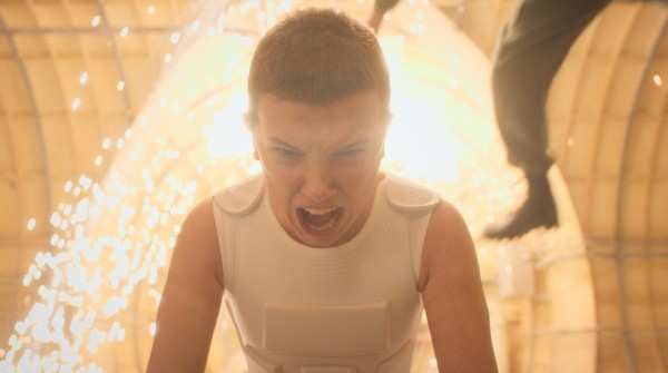 Millie Bobby Brown en Stranger Things. Foto: (Netflix)