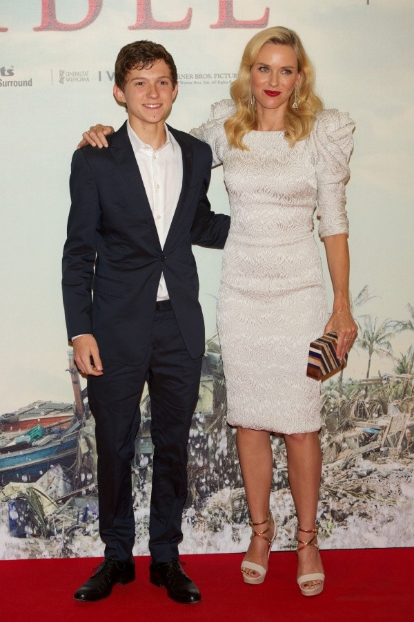 Tom Holland en la presentación de Lo Imposible (Getty).