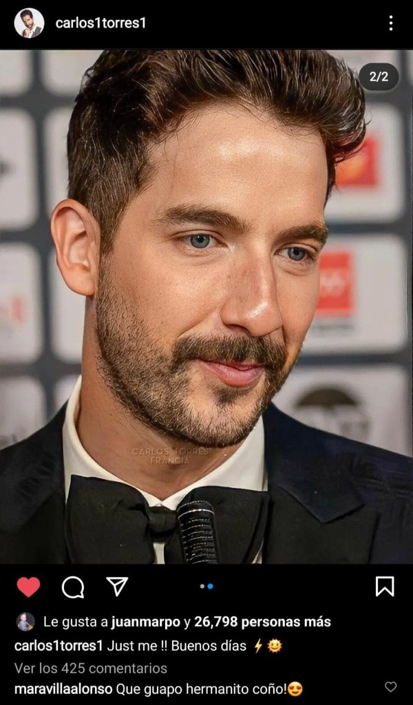 La publicación de Carlos Torres.