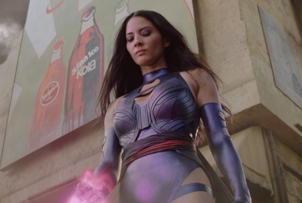 Olivia Munn como Psylocke. Foto: IMDb.