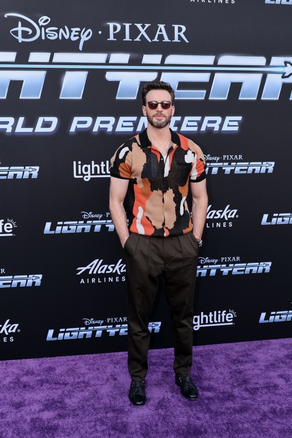 Chris Evans en la premiere de Lightyear. Foto: (Getty)