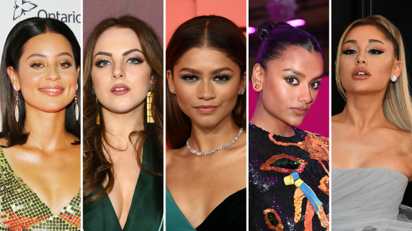 Alexa Demie, Elizabeth Gillies, Zendaya, Simone Ashley y Ariana Grande (Getty).