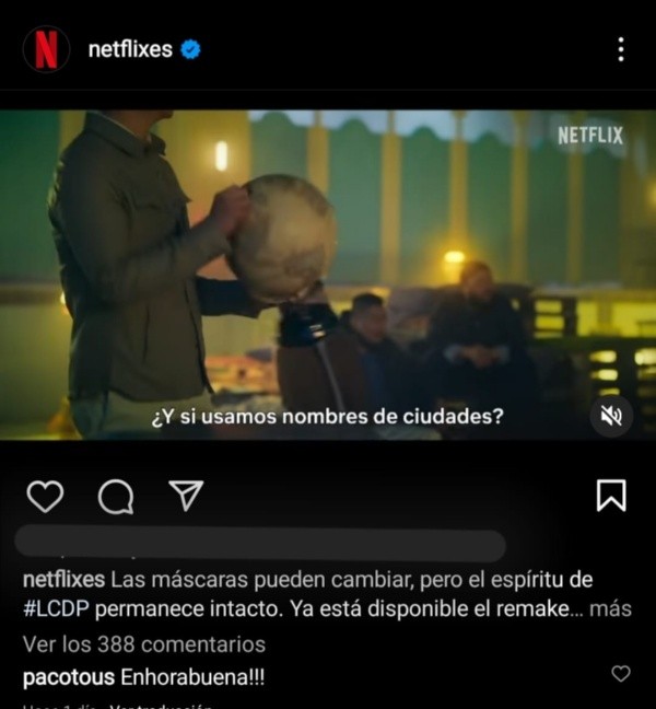 El comentario de Paco Tous al tráiler de La Casa de Papel: Corea. 