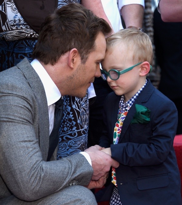 Chris Pratt con su hijo Jack. Foto: (Getty)