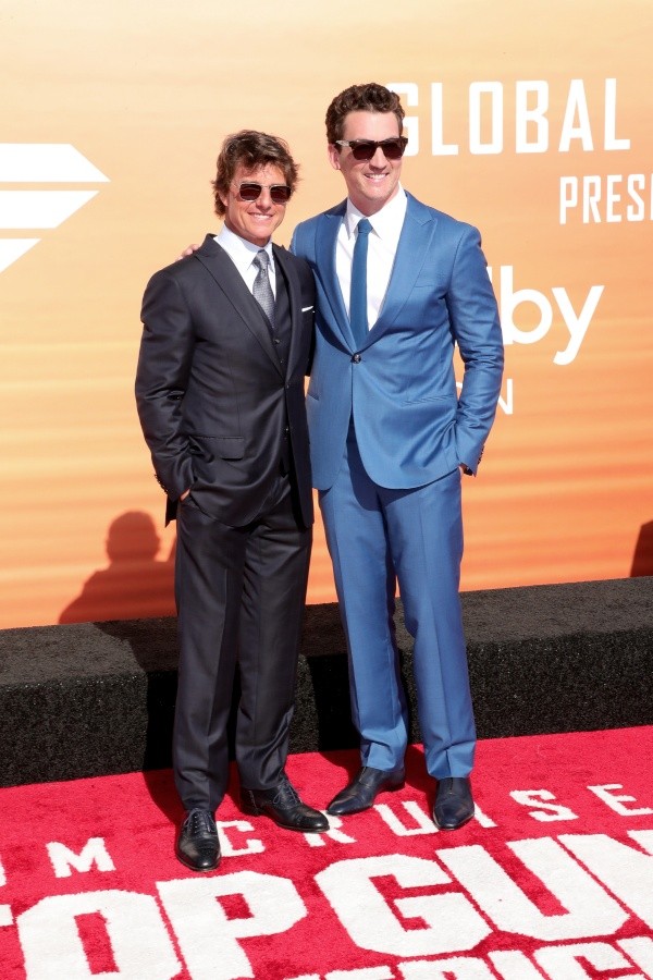 Tom Cruise y Miles Teller protagonizan Top Gun: Maverick (Getty).