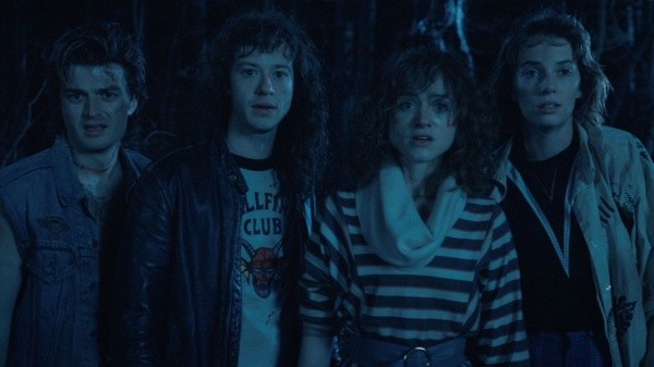 Steve, Eddie, Robin y Nancy de Stranger Things (Netflix).